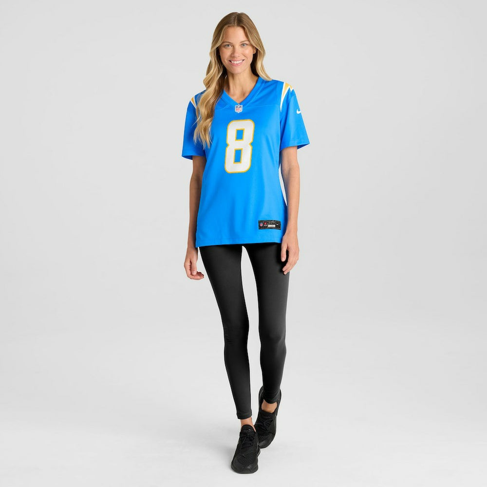 Omarion Hampton Los Angeles Chargers Women's Team Game Jersey - Powder Blue Jerseys