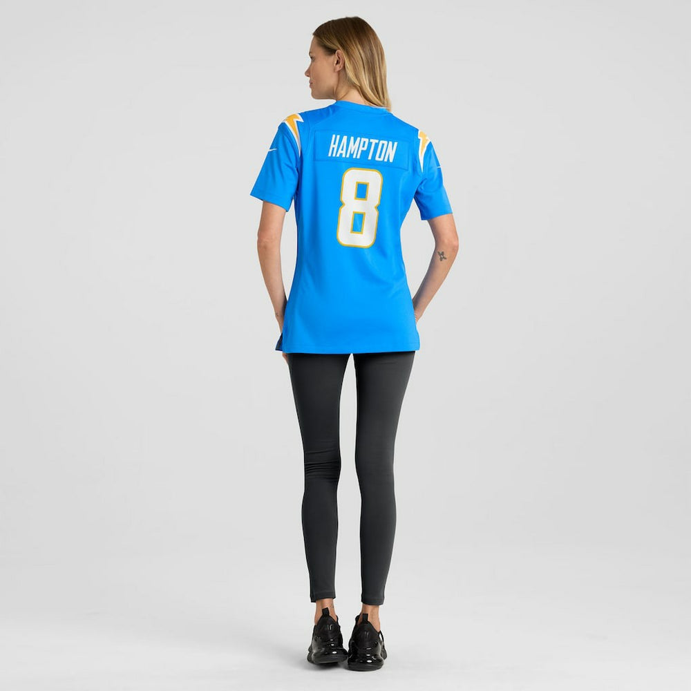 Omarion Hampton Los Angeles Chargers Women's Team Game Jersey - Powder Blue Jerseys