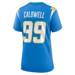 Jamaree Caldwell Los Angeles Chargers Women's Team Game Jersey - Powder Blue Jerseys