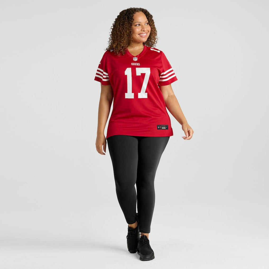Jordan Watkins San Francisco 49ers Women's Team Game Jersey - Scarlet Jerseys