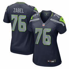 Grey Zabel Seattle Seahawks Women's Team Game Jersey - College Navy Jerseys