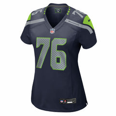 Grey Zabel Seattle Seahawks Women's Team Game Jersey - College Navy Jerseys