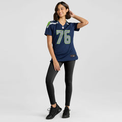 Grey Zabel Seattle Seahawks Women's Team Game Jersey - College Navy Jerseys
