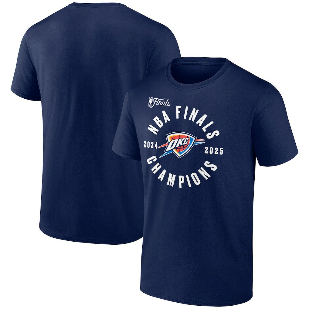 Oklahoma City Thunder 2025 NBA Finals Champions Offensive Rebound T-Shirt Navy - Fanatics