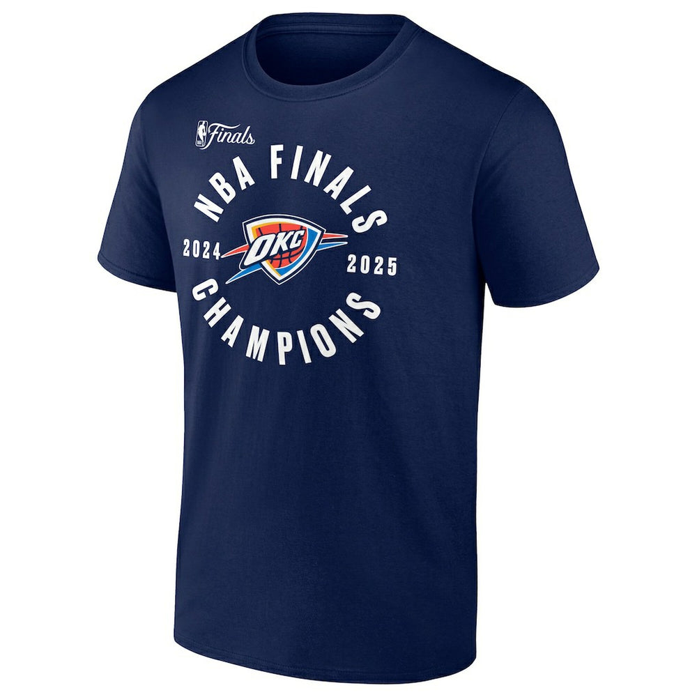 Oklahoma City Thunder 2025 NBA Finals Champions Offensive Rebound T-Shirt Navy - Fanatics