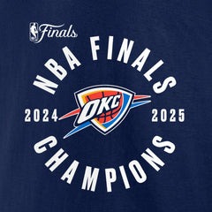 Oklahoma City Thunder 2025 NBA Finals Champions Offensive Rebound T-Shirt Navy - Fanatics