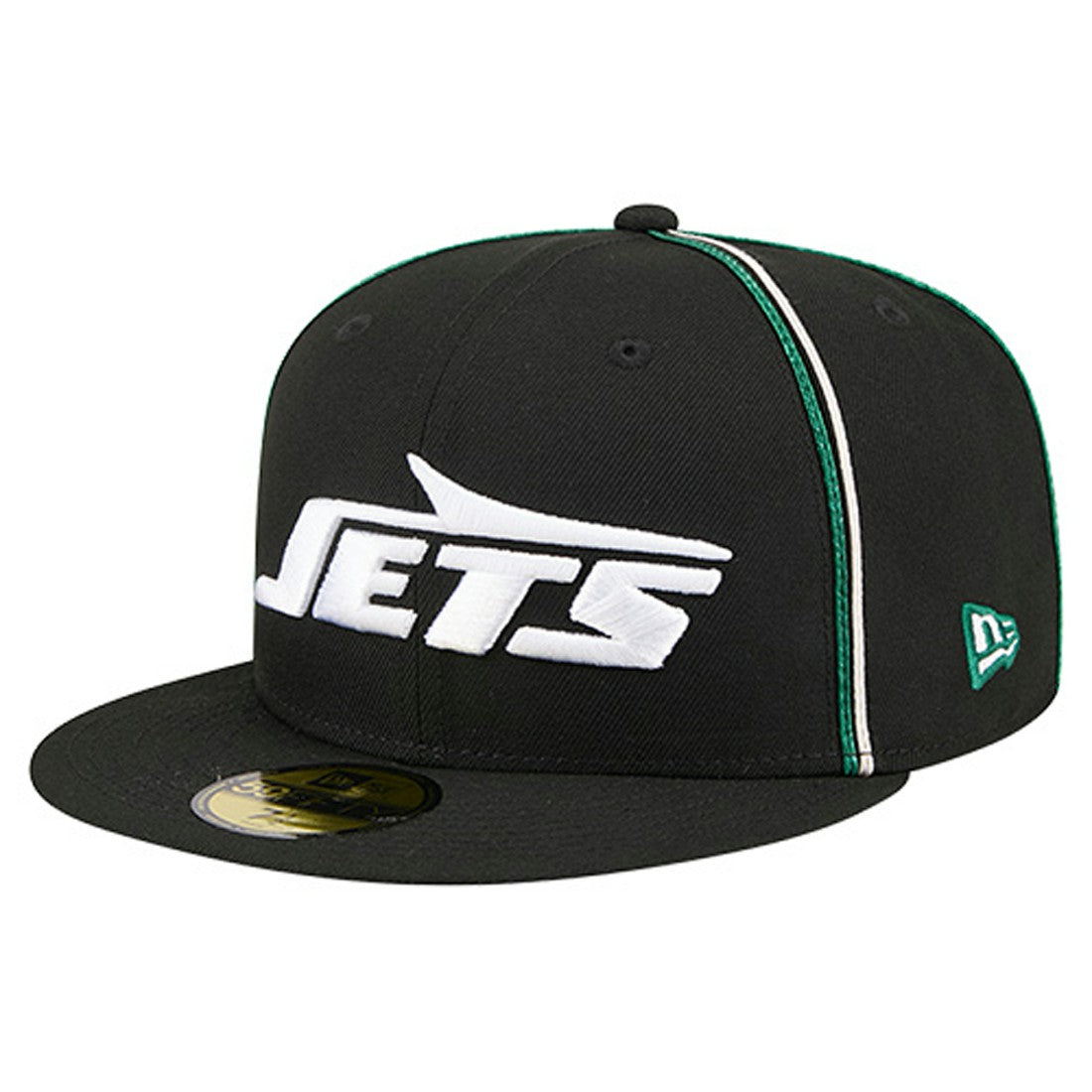New York Jets New Era Soutache 59FIFTY Fitted Hat - Black Hats