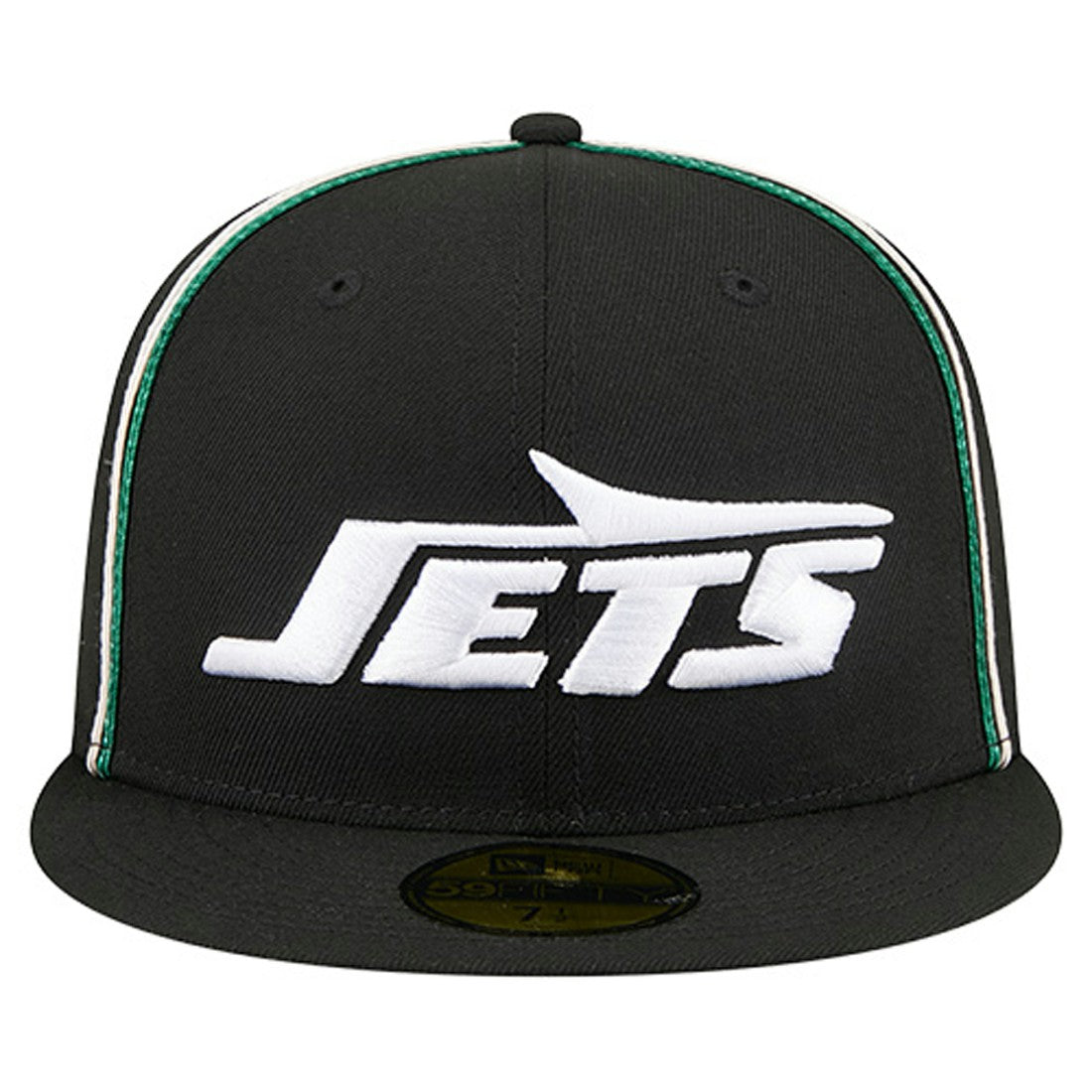 New York Jets New Era Soutache 59FIFTY Fitted Hat - Black Hats