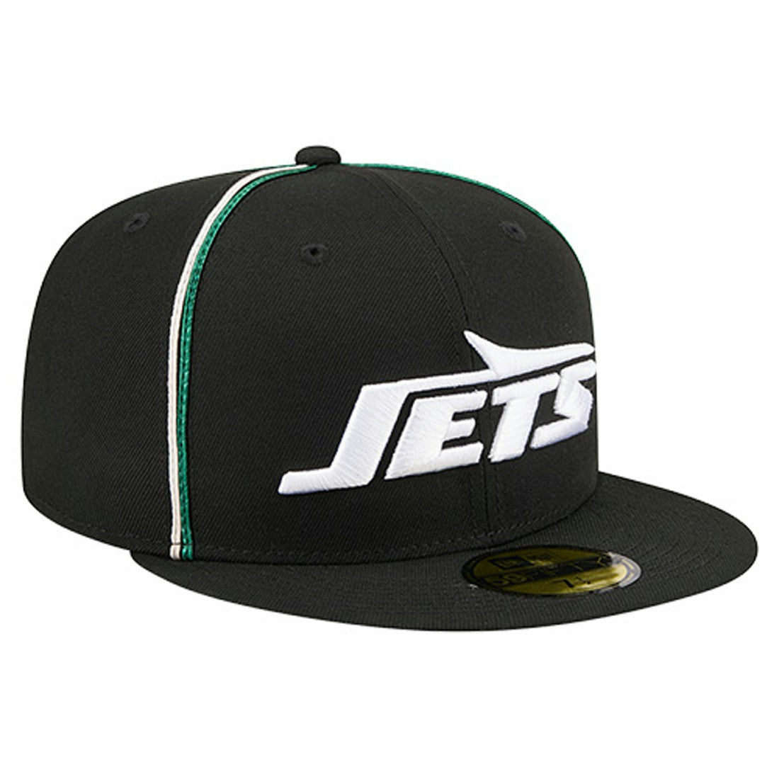 New York Jets New Era Soutache 59FIFTY Fitted Hat - Black Hats