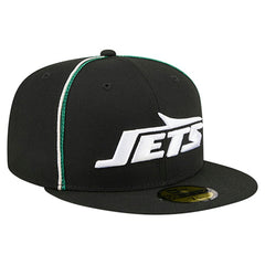 New York Jets New Era Soutache 59FIFTY Fitted Hat - Black Hats