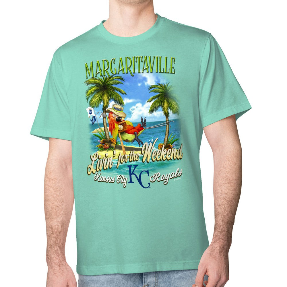 Kansas City Royals Margaritaville Livin' for the Weekend T-Shirt - Mint T-shirts