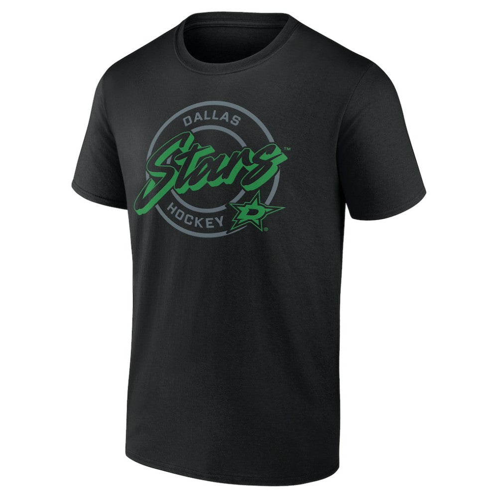Dallas Stars Colorblock Puck T-Shirt - Black | US 203143849