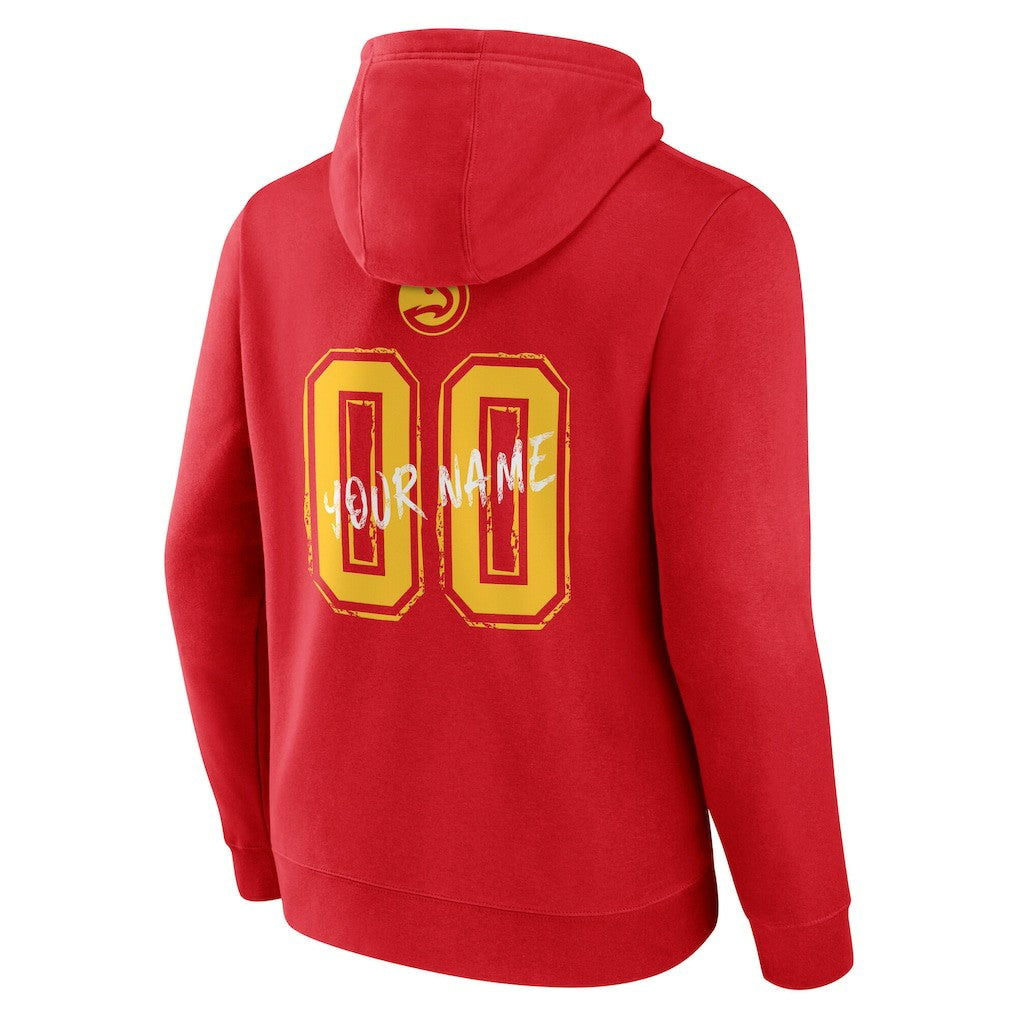 Atlanta Hawks Hustle Custom Pullover Hoodie Red outlet