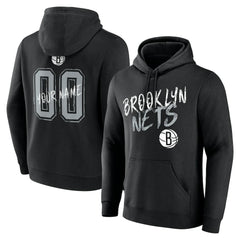 Brooklyn Nets Hustle Custom Pullover Hoodie Black outlet