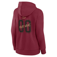 Cleveland Cavaliers Women's Hustle Custom Pullover Hoodie Wine outlet