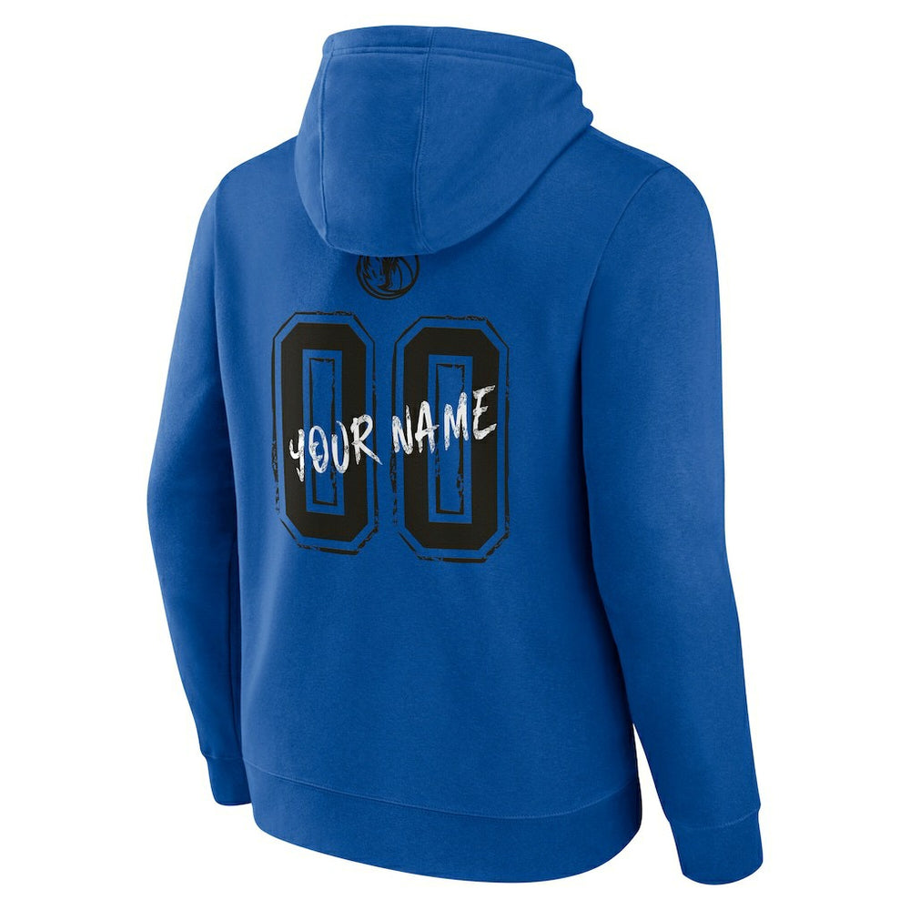 Dallas Mavericks Hustle Custom Pullover Hoodie Blue