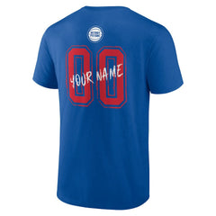 Detroit Pistons Hustle Custom T-Shirt Blue