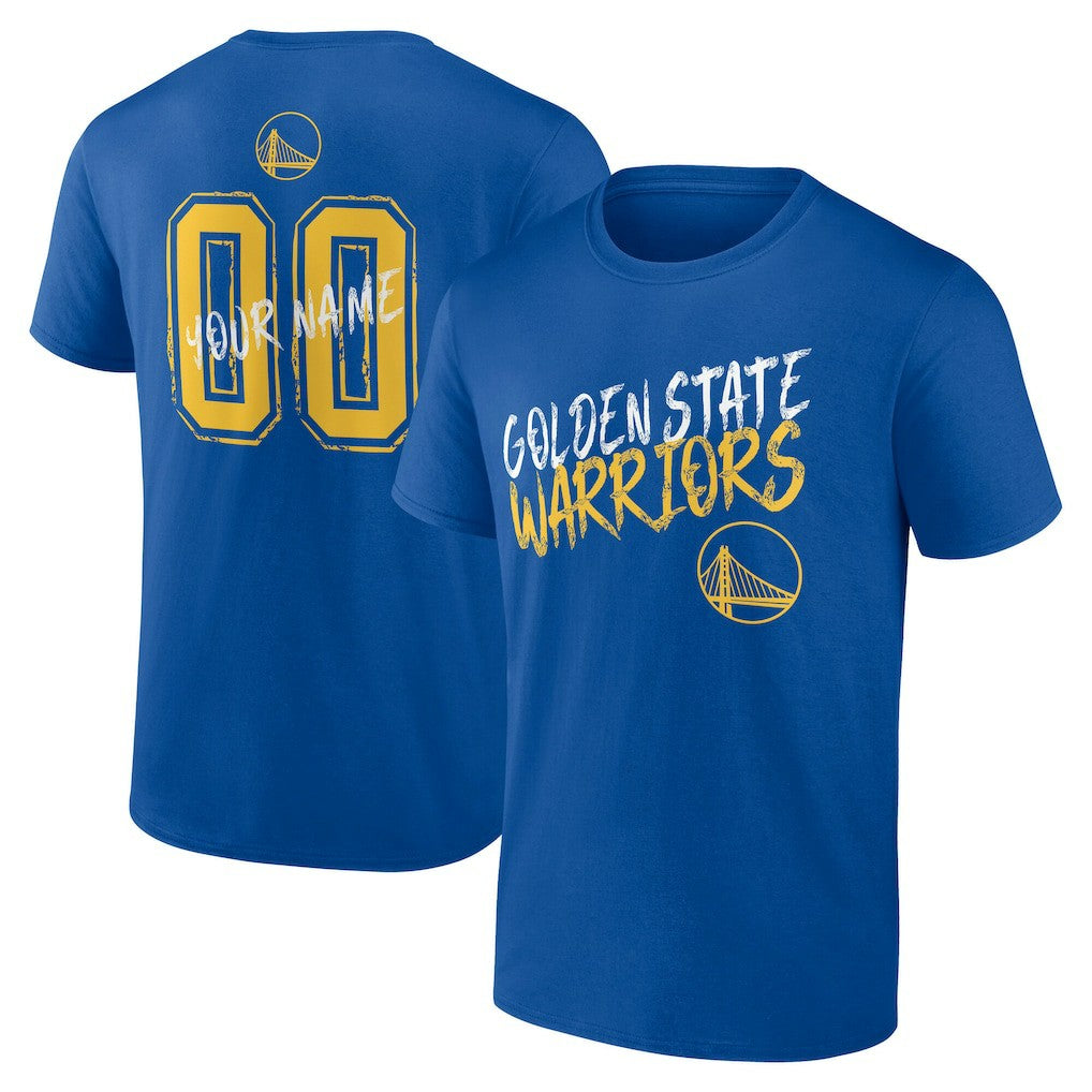 Golden State Warriors Hustle Custom T-Shirt Royal