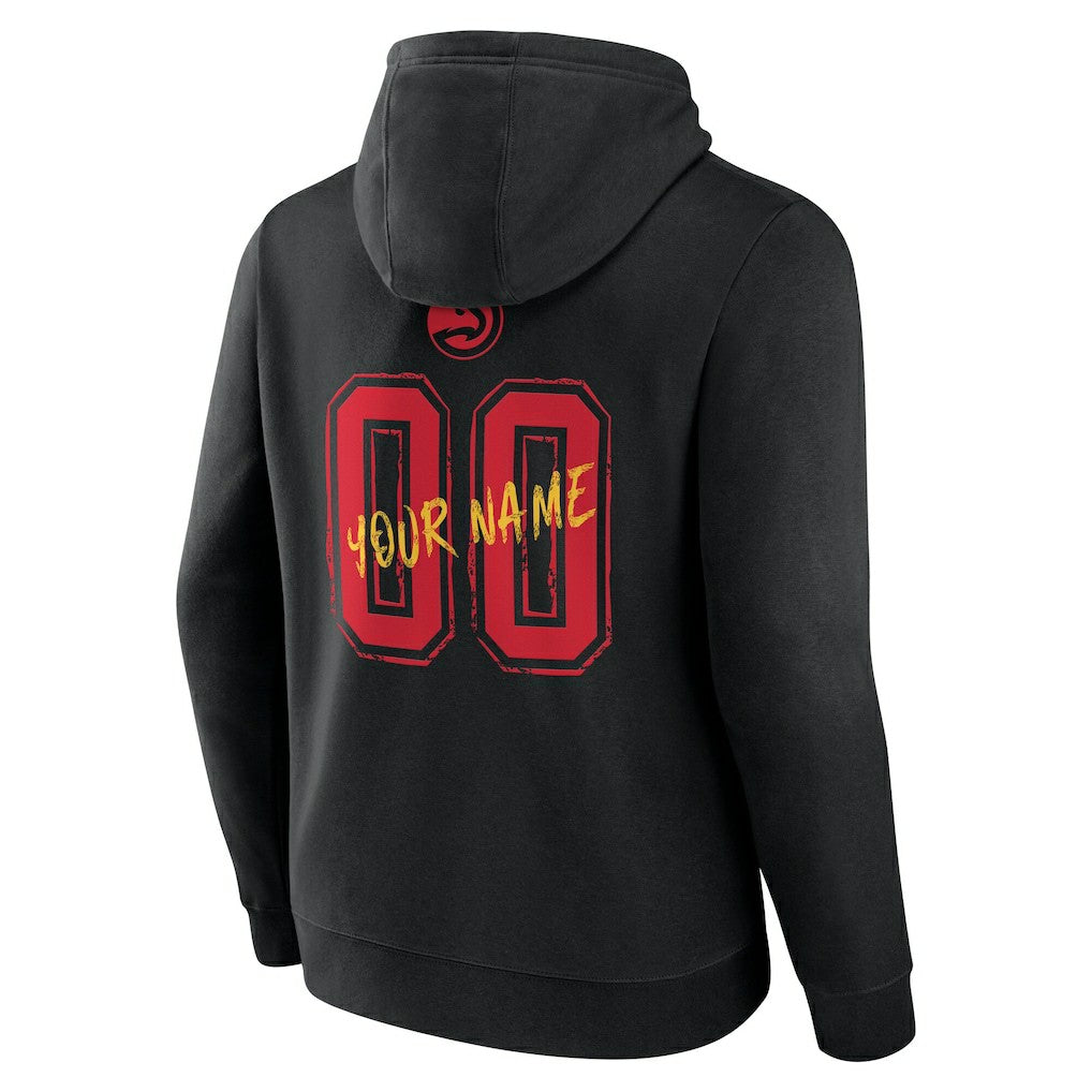 Atlanta Hawks Hustle Custom Pullover Hoodie Black outlet