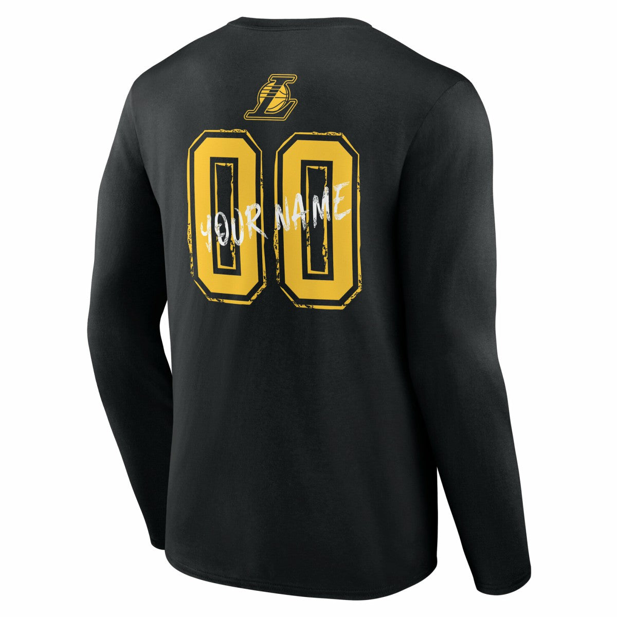 Los Angeles Lakers Hustle Custom Long Sleeve T-Shirt Black