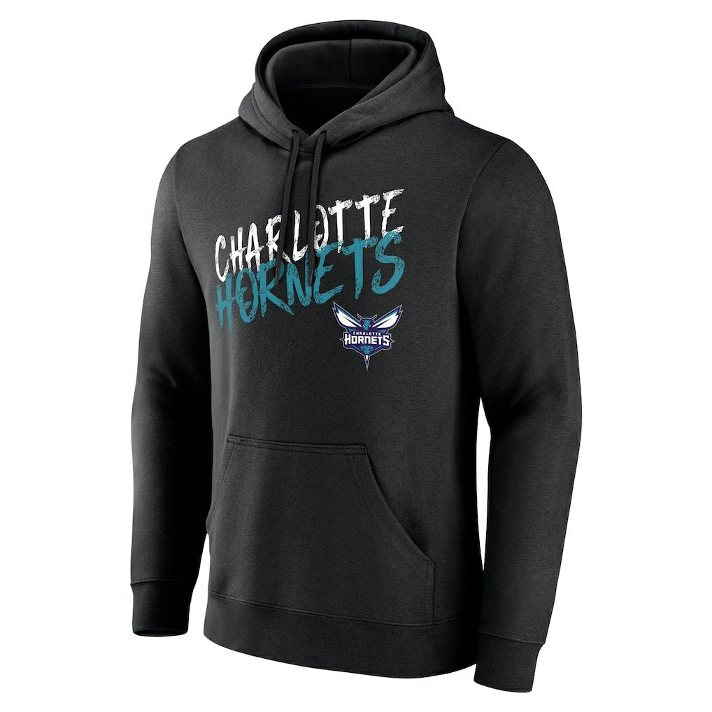 Charlotte Hornets Hustle Custom Pullover Hoodie Black