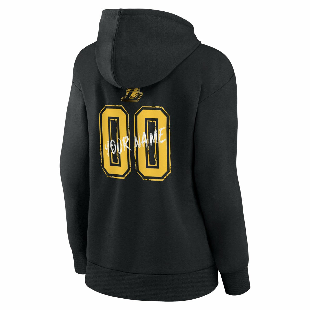 Los Angeles Lakers Women's Hustle Custom Pullover Hoodie Black outlet