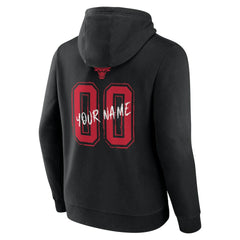 Chicago Bulls Hustle Custom Pullover Hoodie Black