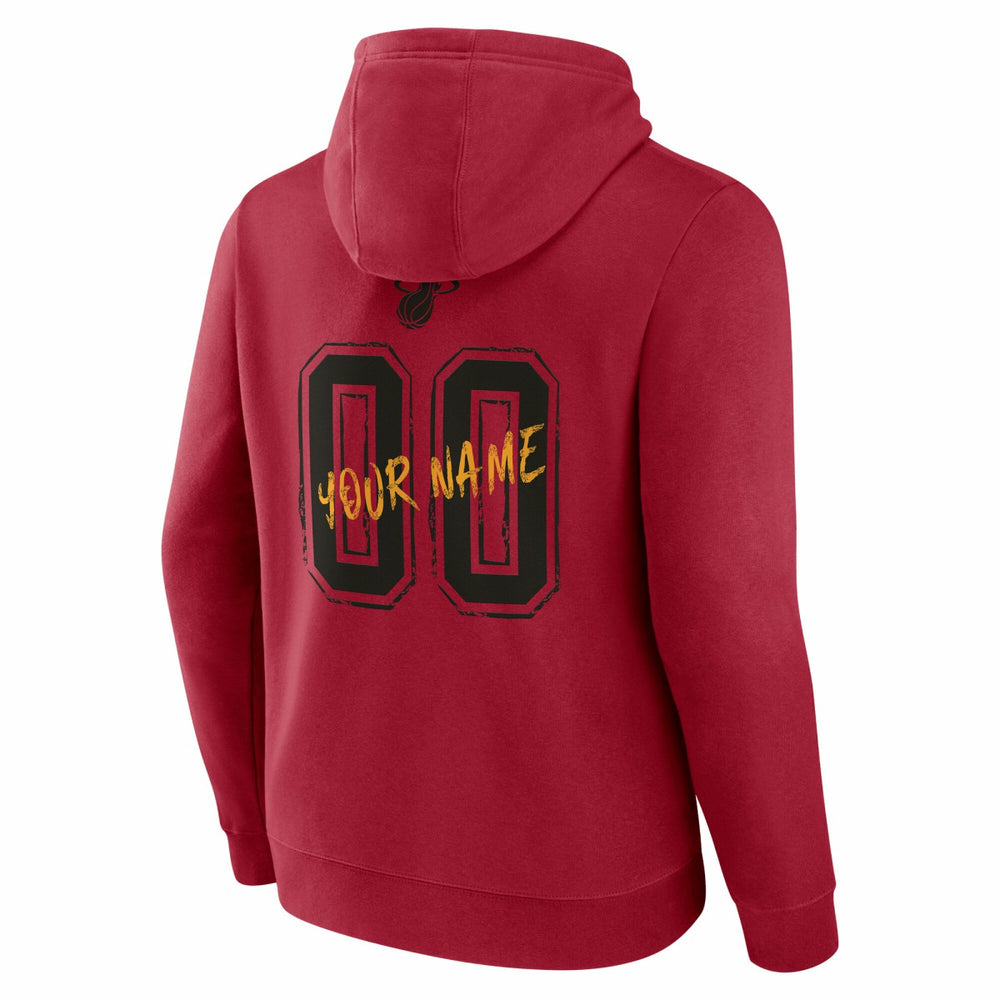Miami Heat Hustle Custom Pullover Hoodie Red