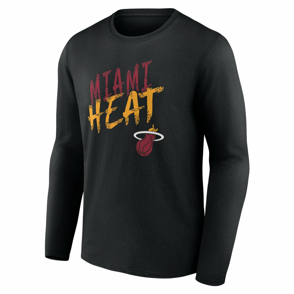 Miami Heat Hustle Custom Long Sleeve T-Shirt Black outlet