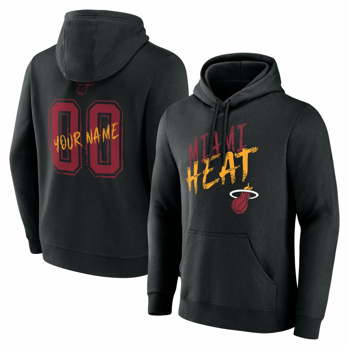 Miami Heat Hustle Custom Pullover Hoodie Black outlet