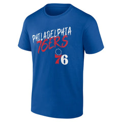 Philadelphia 76ers Hustle Custom T-Shirt Royal outlet