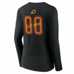 Phoenix Suns Women's Hustle Custom Long Sleeve V-Neck T-Shirt Black outlet