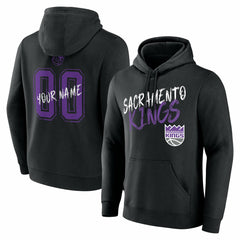Sacramento Kings Hustle Custom Pullover Hoodie Black outlet