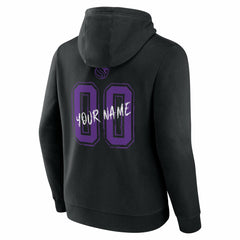 Sacramento Kings Hustle Custom Pullover Hoodie Black outlet