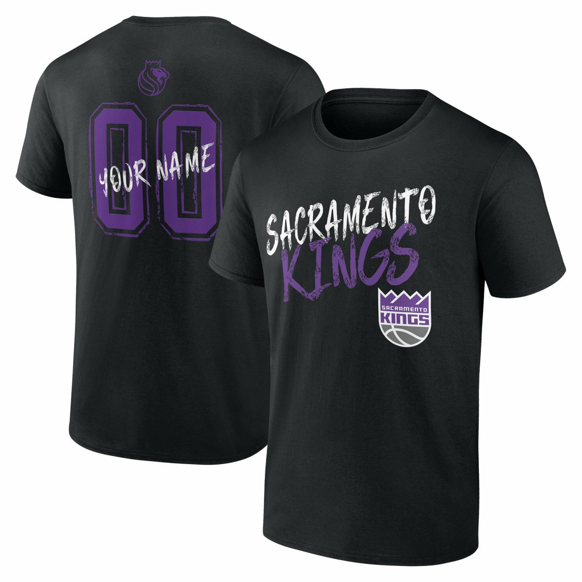 Sacramento Kings Hustle Custom T-Shirt Black outlet