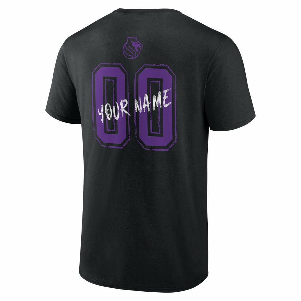 Sacramento Kings Hustle Custom T-Shirt Black outlet