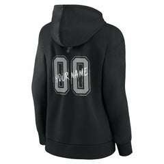 San Antonio Spurs Women's Hustle Custom Pullover Hoodie Black