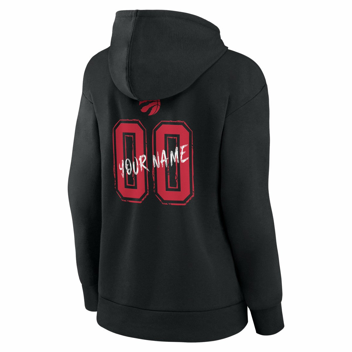 Toronto Raptors Women's Hustle Custom Pullover Hoodie Black