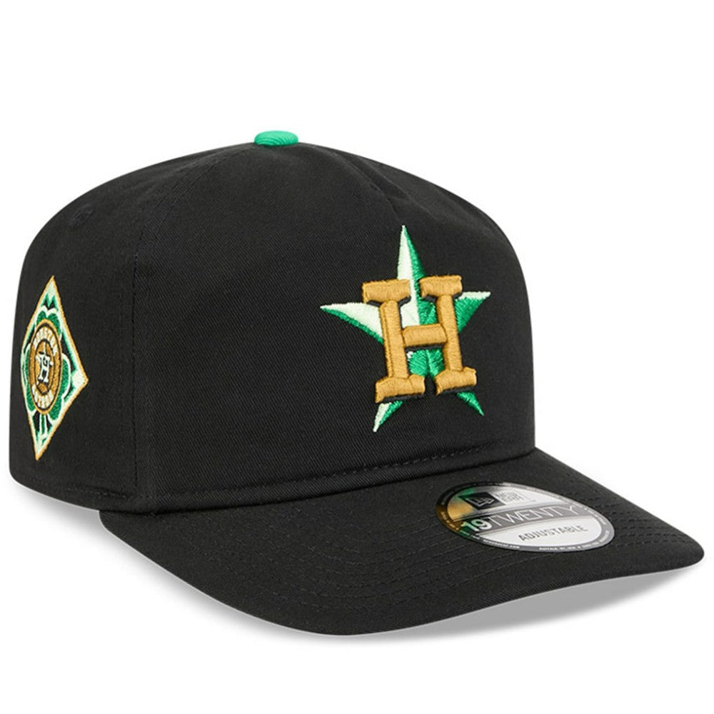 Houston Astros New Era 2026 St. Patrick's Day 19TWENTY Adjustable Hat - Black Hats