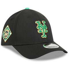 New York Mets New Era 2026 St. Patrick's Day 39THIRTY Flex Hat - Black Hats
