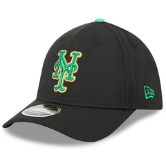 New York Mets New Era 2026 St. Patrick's Day 39THIRTY Flex Hat - Black Hats