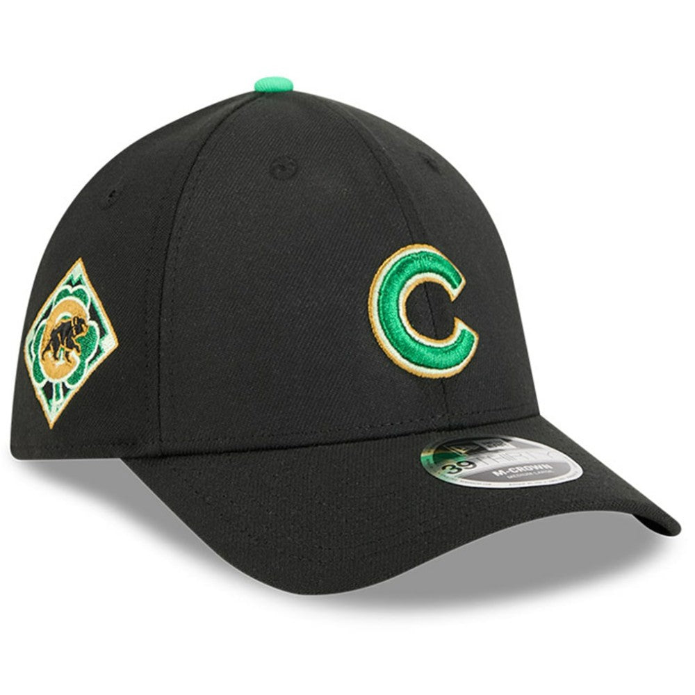 Chicago Cubs New Era 2026 St. Patrick's Day 39THIRTY Flex Hat - Black Hats