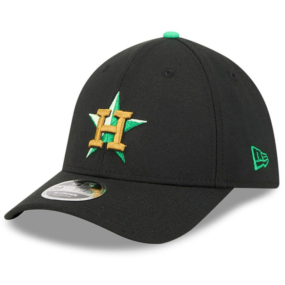 Houston Astros New Era 2026 St. Patrick's Day 39THIRTY Flex Hat - Black Hats