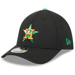 Houston Astros New Era 2026 St. Patrick's Day 39THIRTY Flex Hat - Black Hats