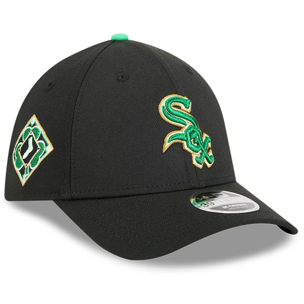 Chicago White Sox New Era 2026 St. Patrick's Day 39THIRTY Flex Hat - Black Hats