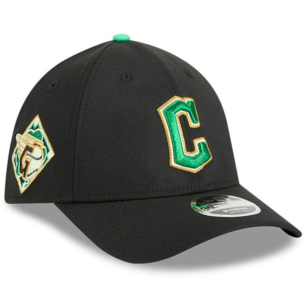 Cleveland Guardians New Era 2026 St. Patrick's Day 39THIRTY Flex Hat - Black Hats