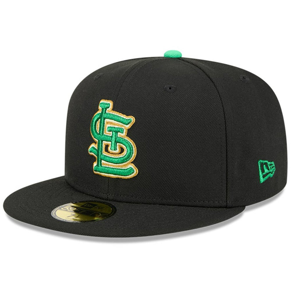 St. Louis Cardinals New Era 2026 St. Patrick's Day 59FIFTY Fitted Hat - Black Hats