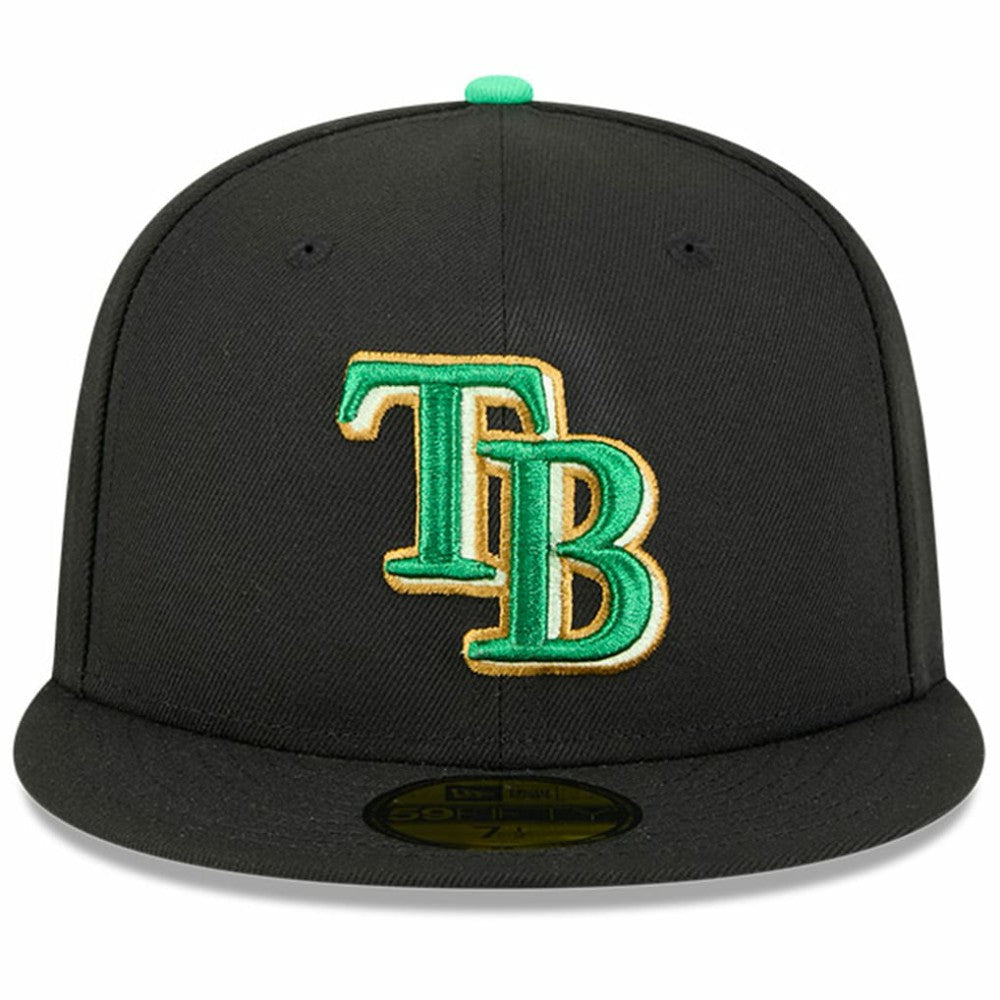 Tampa Bay Rays New Era 2026 St. Patrick's Day 59FIFTY Fitted Hat - Black Hats
