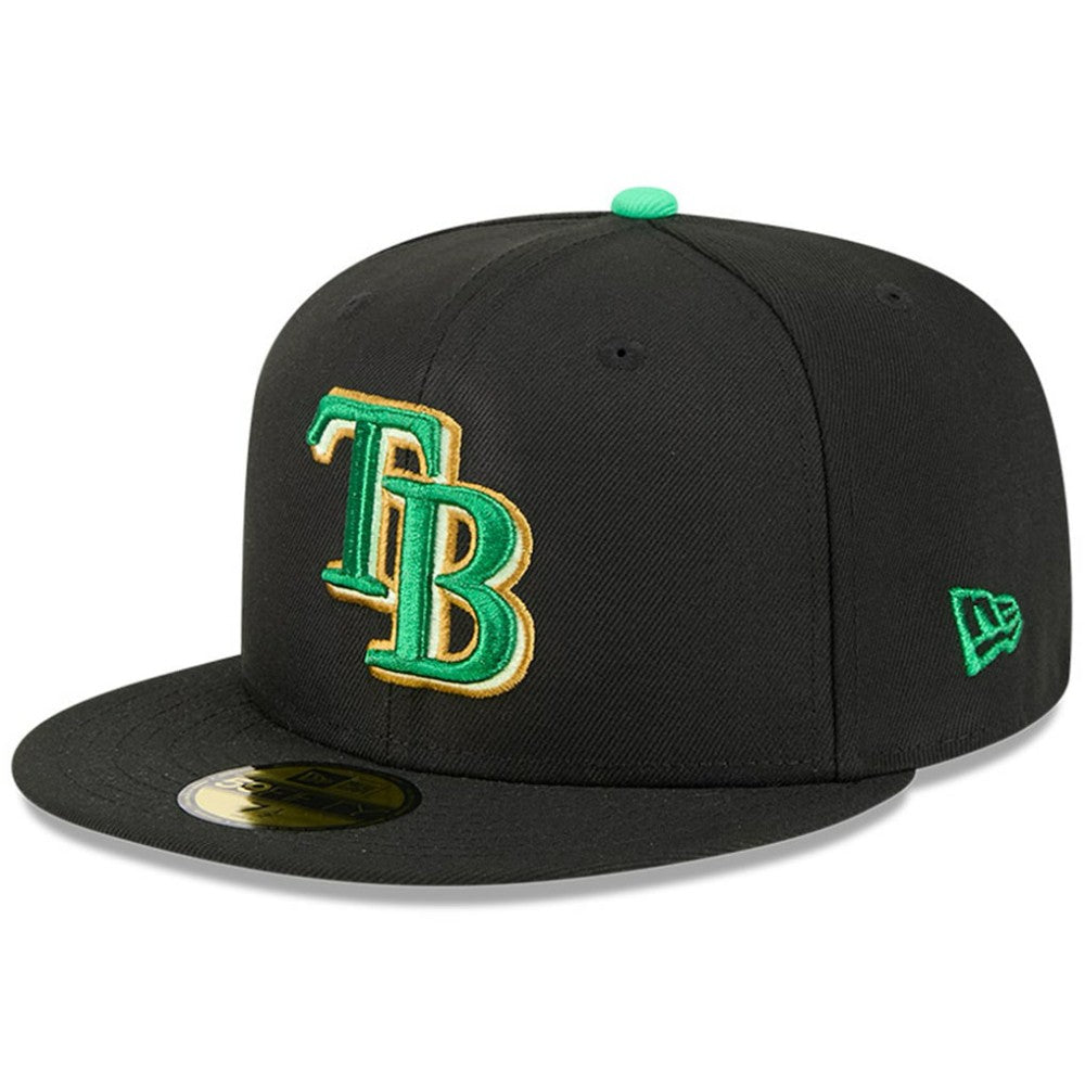 Tampa Bay Rays New Era 2026 St. Patrick's Day 59FIFTY Fitted Hat - Black Hats