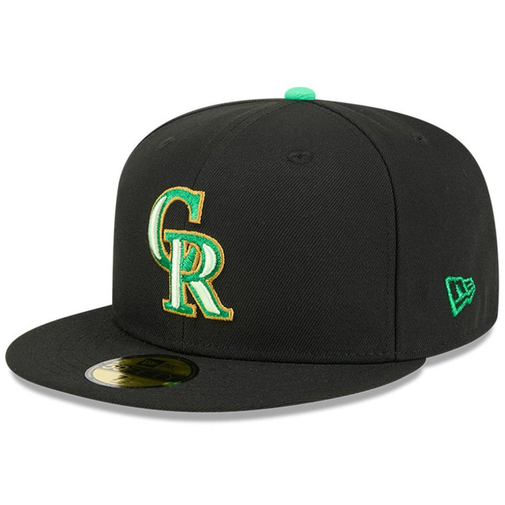 Colorado Rockies New Era 2026 St. Patrick's Day 59FIFTY Fitted Hat - Black Hats